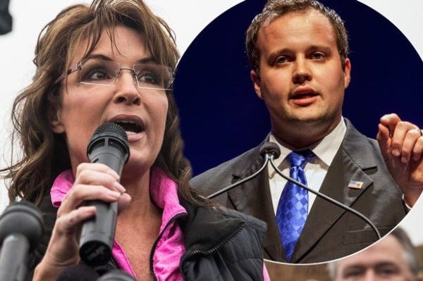 sarah palin defends child molestor josh dugger attacks lena dunham 2015 gossip