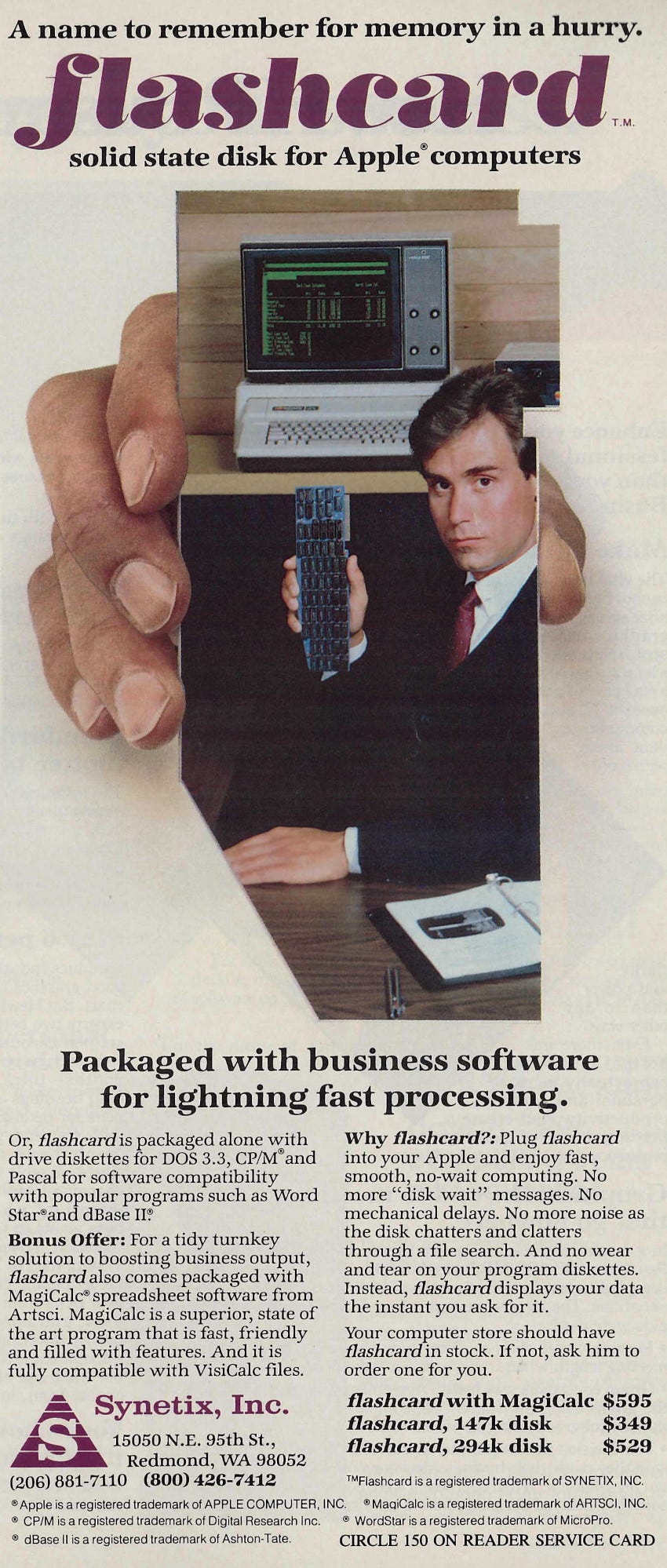 From the November 1983 issue of A+ magazine