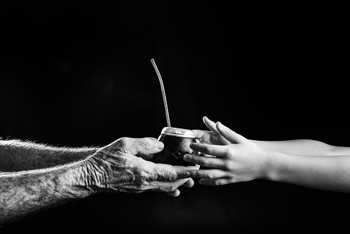 Hands Sharing Yerba Mate Drink Stock Photo - Download Image Now - Gaucho,  Yerba Mate, Rio Grande do Sul State - iStock