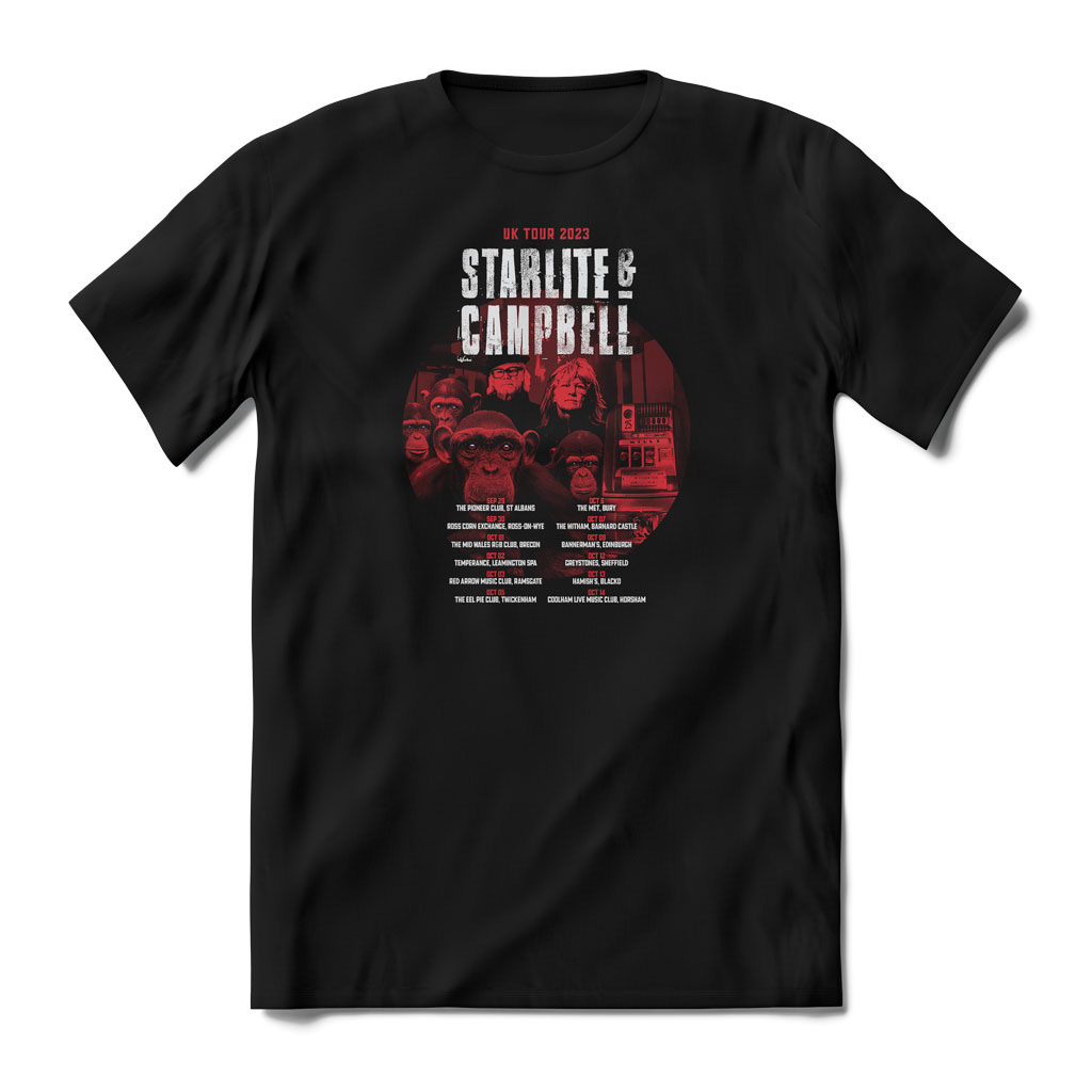 Starlite Campbell tour t-shirt