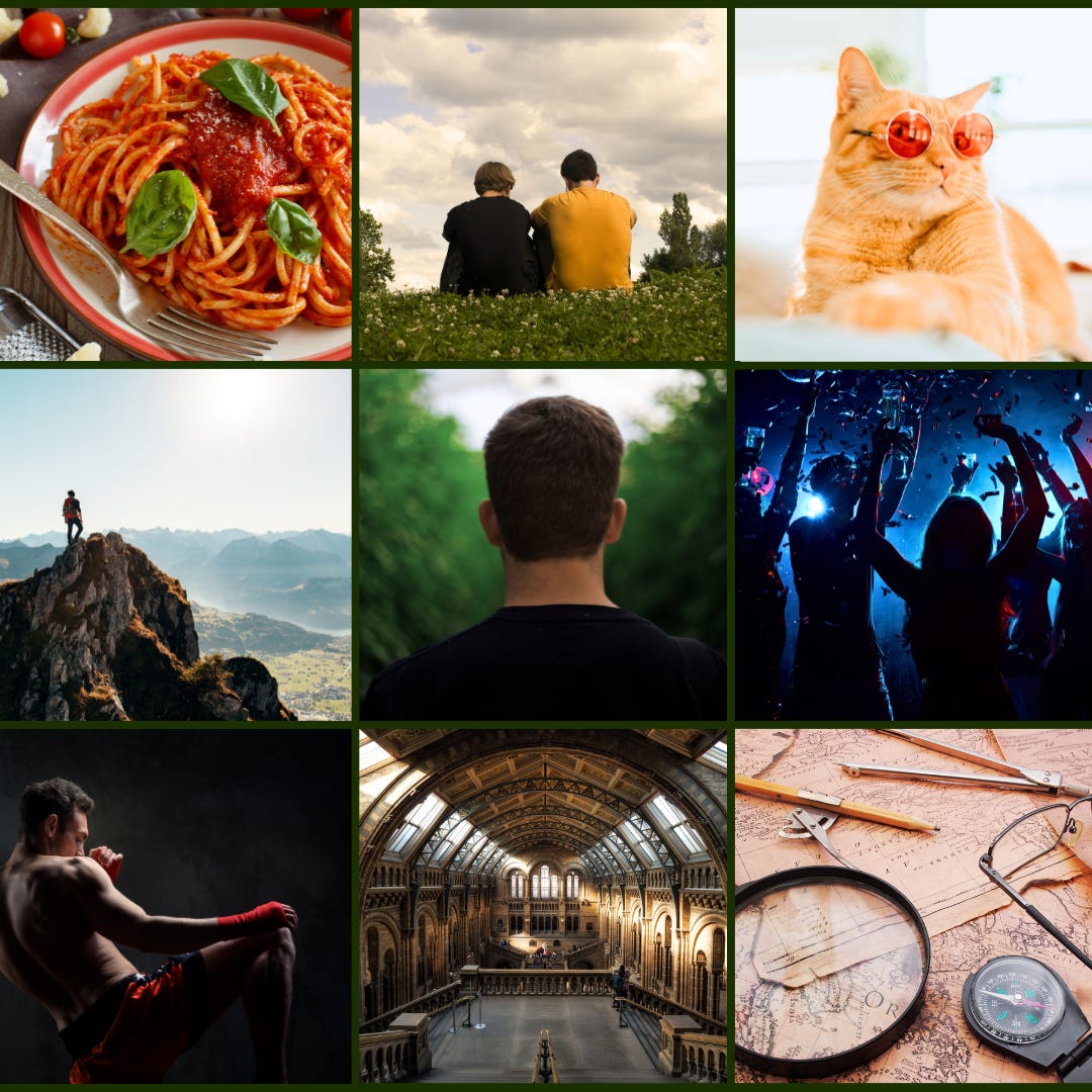 Nickolas Leroy - Moodboard. Image made with Canva