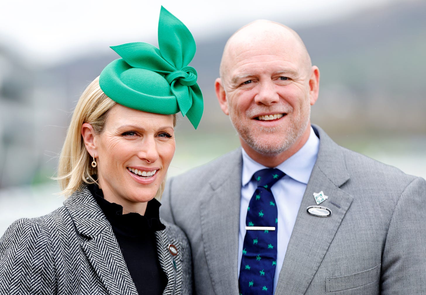 Mike and Zara Tindall at the races