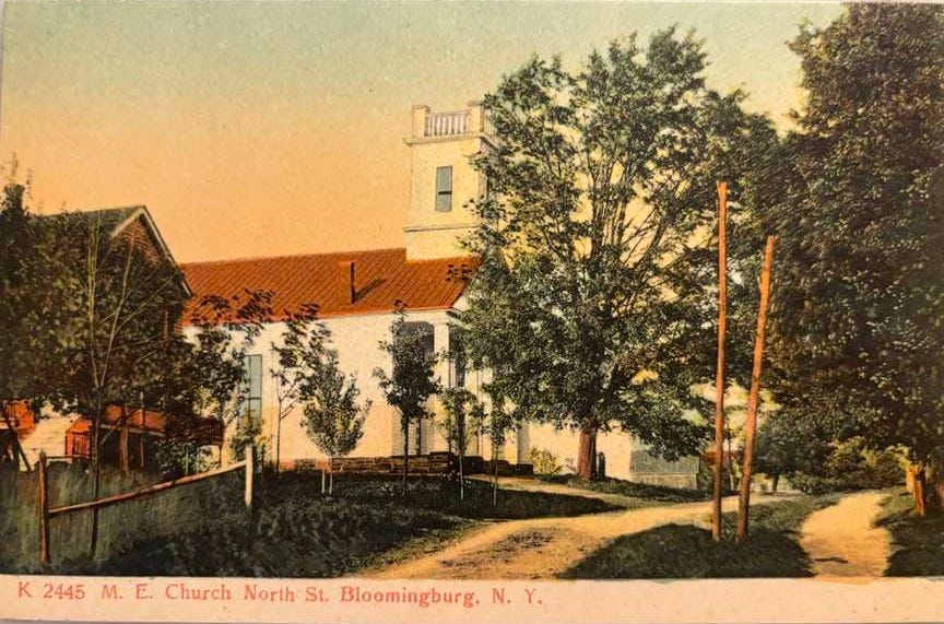 May be an image of text that says 'K 2445 M. K2445M.E. .E. E. Church North St. Bloomingburg, N. N.Y. Y.' May be an image of text that says 'K 2445 M. K2445M.E. .E. E. Church North St. Bloomingburg, N. N.Y. Y.'