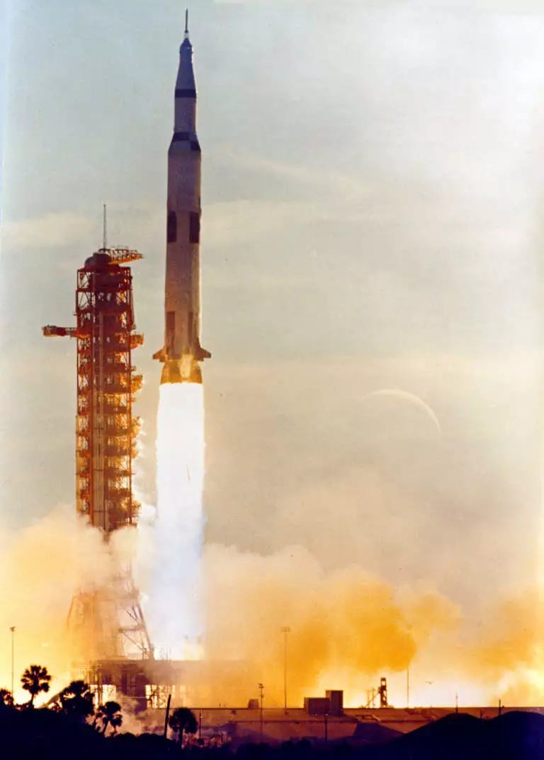 liftoff of Apollo 8