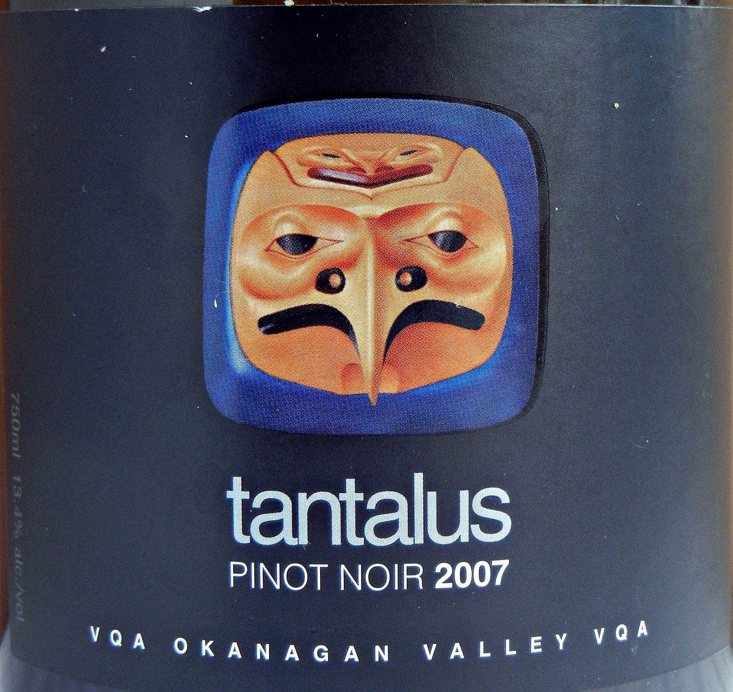 Tantalus Pinot Noir 2007 Label - BC Pinot Noir Tasting Review 2 