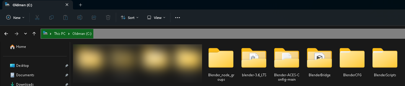 Slick3d.art main folder structure for Blender.