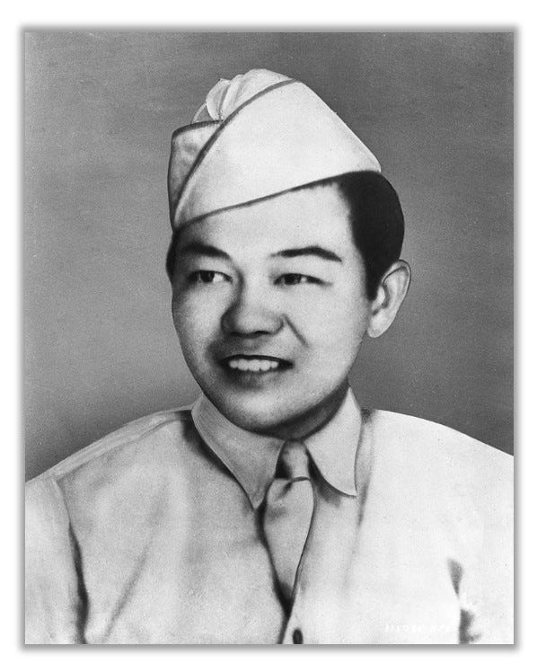 Headshot of Sadao Munemori, in uniform.