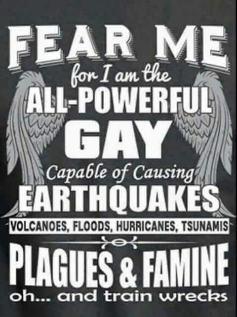 Calamities where gays get the blame: 28 and counting