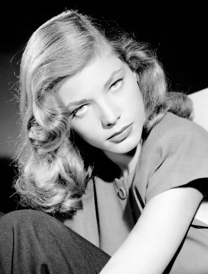 Image of Lauren Bacall by Liberty Publications, Public domain, via Wikimedia Commons