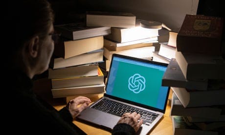 Illustration shows the ChatGPT AI software