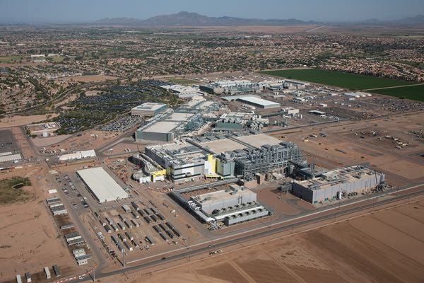 Intel’s Ocotillo campus, which covers approximately 700 acres of land in the City of Chandler, is an important part of Intel’s global technology manufacturing network.