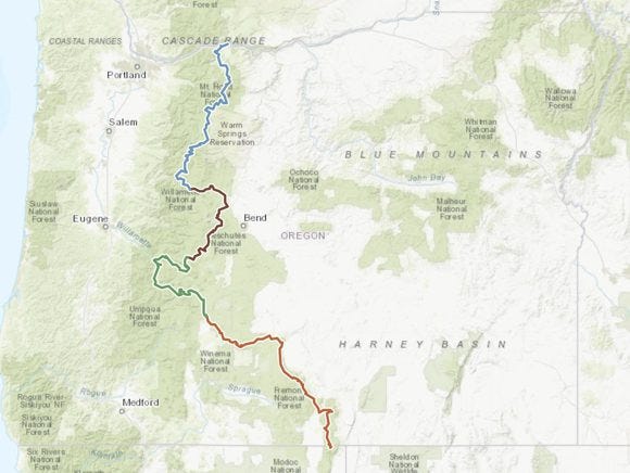 60 miles of fun on the Oregon Timber Trail