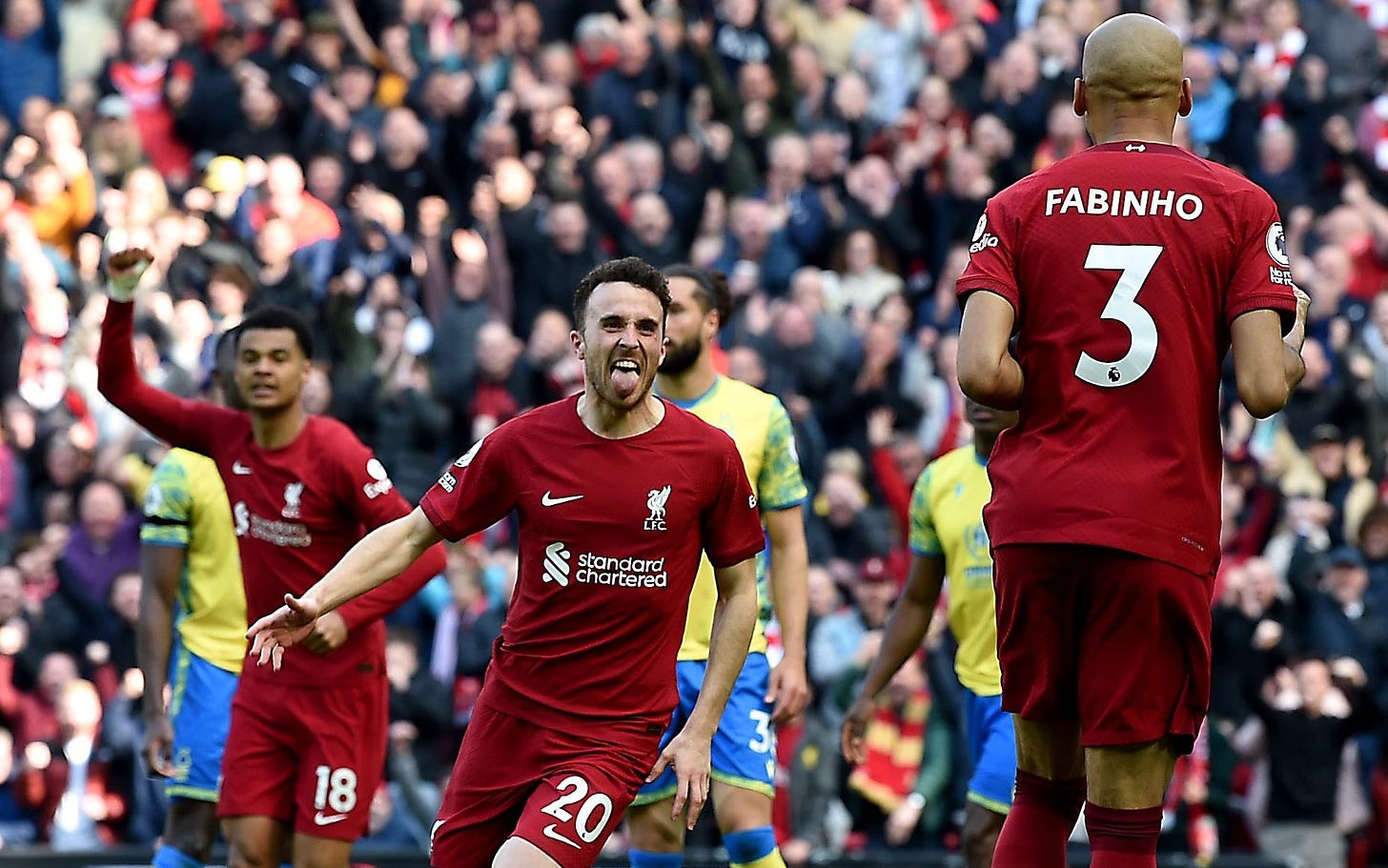 Diogo Jota sends reminder he's not Liverpool's forgotten man to keep  slender top-four hopes alive