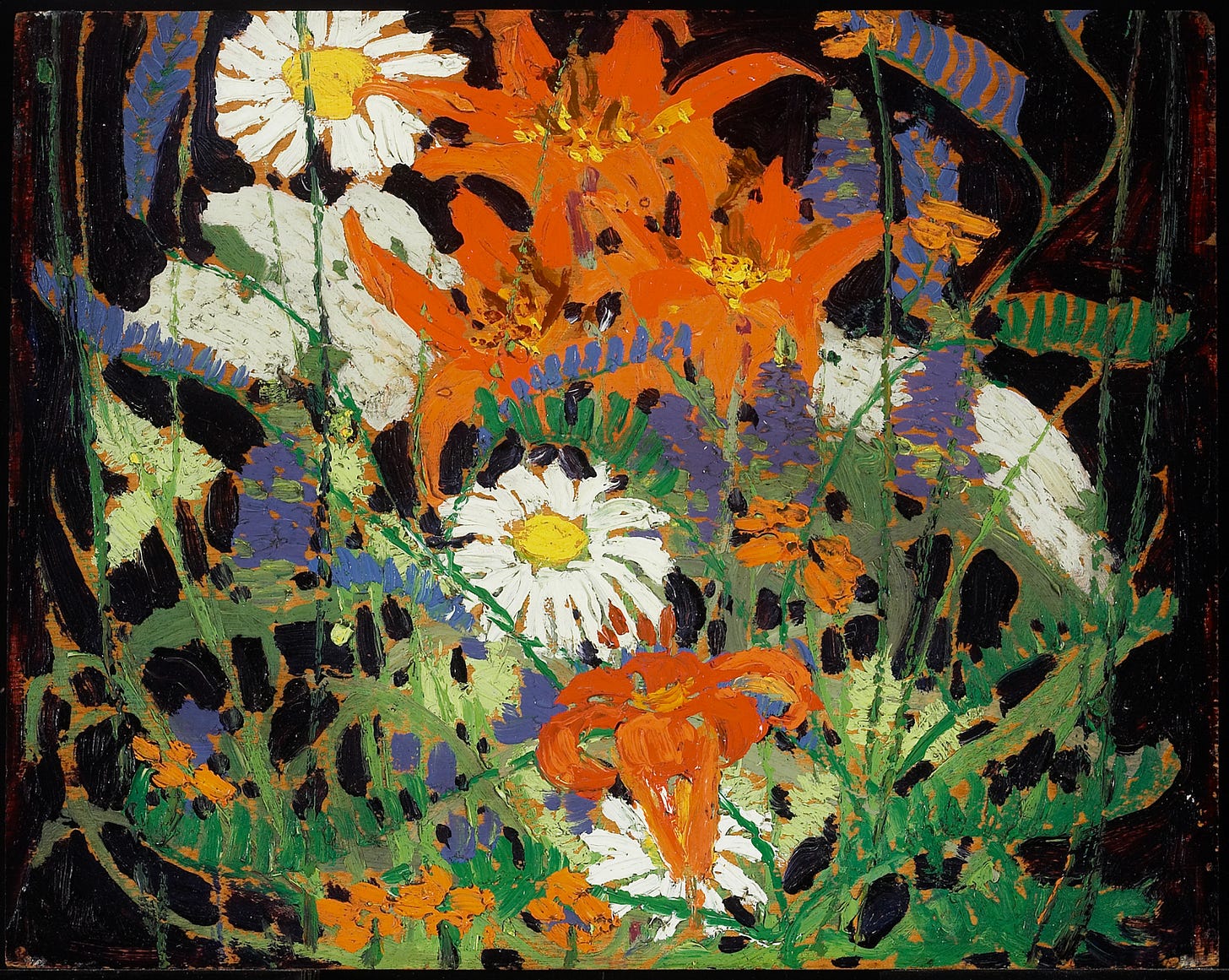 Marguerites, Wood Lilies and Vetch, Summer 1915. Sketch. Art Gallery of Ontario, Toronto