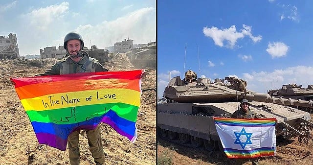 Lebeg az LMBT-zászló Gázában: Zsák ki a Hamaszt!