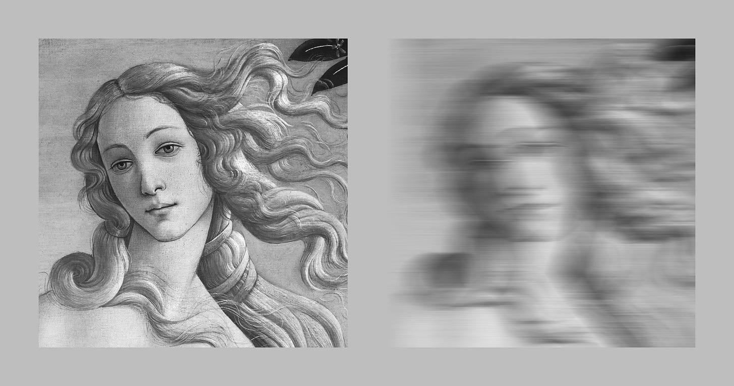 Venus, x-axis moving average