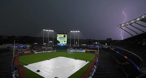 Rainy weather in the forecast for Kansas City Royals opening day game Thursday