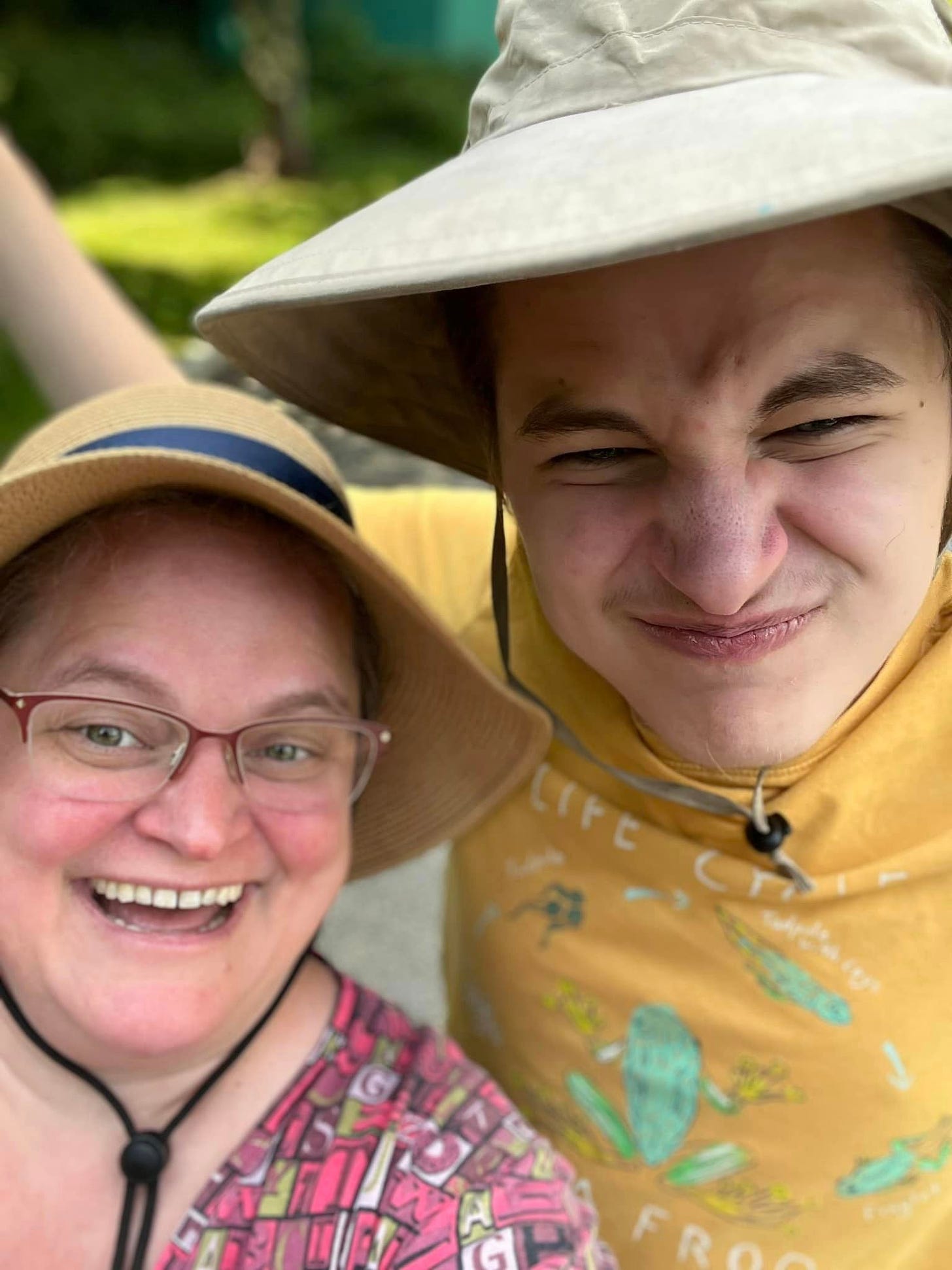May be an image of 2 people, people smiling and hat