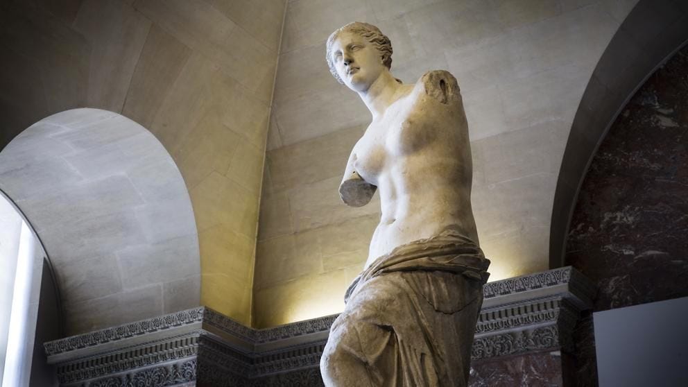 Yoga, meditation and mindfulness at Louvre Museum in Paris, France