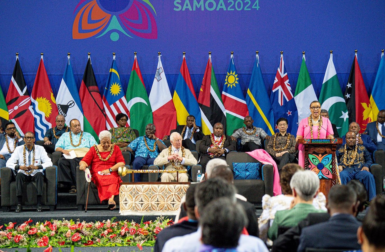 Commonwealth leaders at the CHOGM 2024 opening ceremony