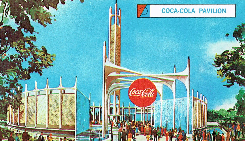 The Coca-Cola Pavilion at the 1964 World's Fair