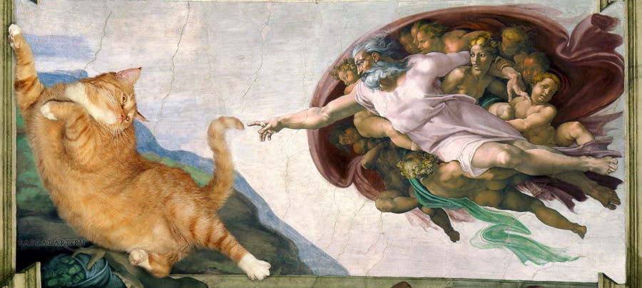 Michelangelo, The Creation of cAt-dam