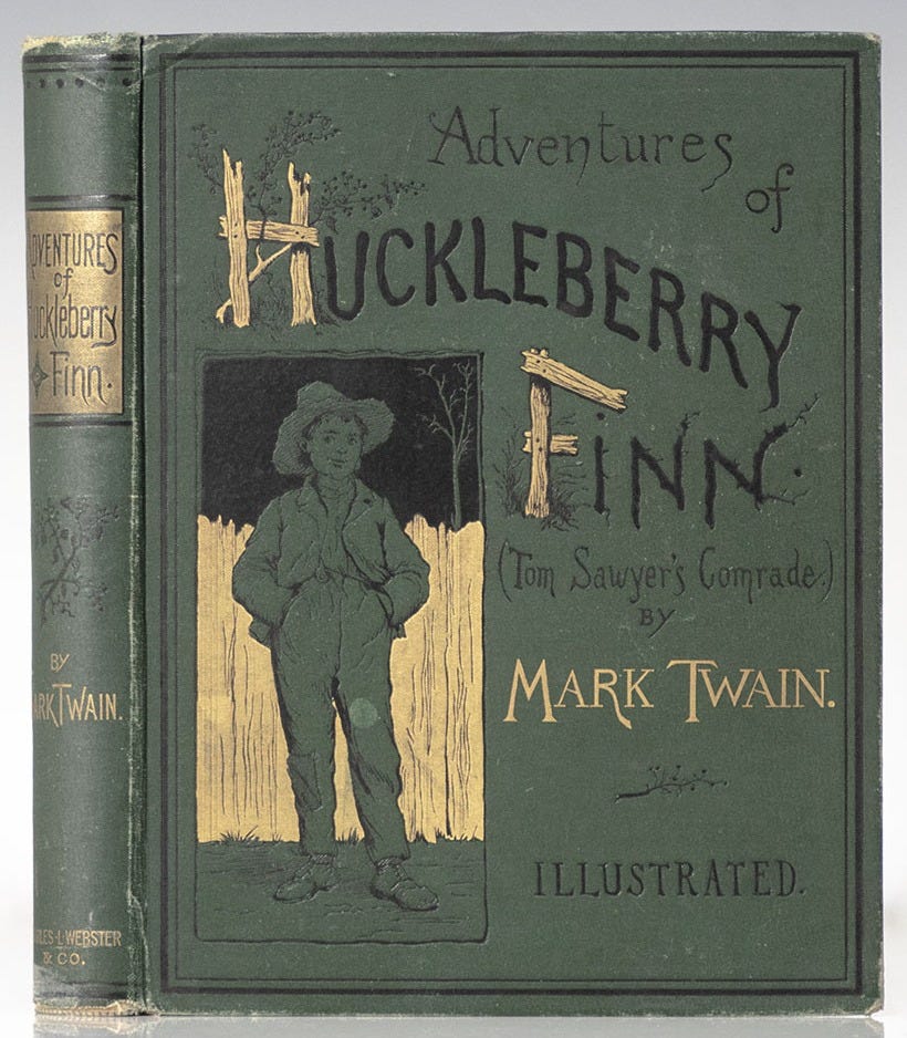 Adventures of Huckleberry Finn: Classic Edition with Illustrations by Mark Twain