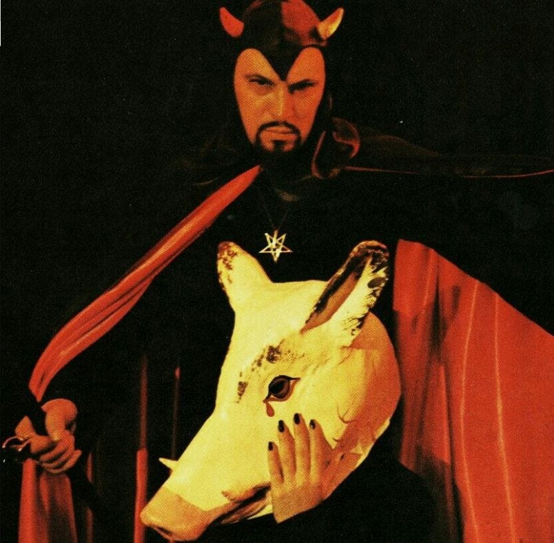Antón Szandor Lavey | Laveyan satanism, Satanic rituals, Satanic art