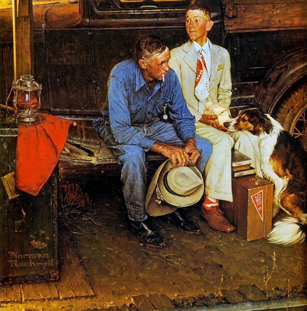 r/museum - Norman Rockwell - Breaking Home Ties (1954)