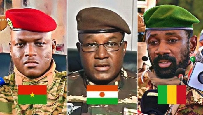 Burkina Fasos Ibrahim Traore, Nigers General Tchiani og Malis Assimi Goïta