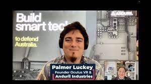 Palmer Luckey shares VR stories, seeks top Aussie tech talent for Anduril  defence tech - YouTube