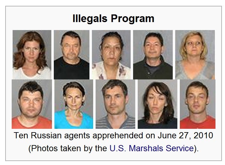 EMPATHY: ILLEGAL PROGRAM - 10 Russian spies arrested on 28 June 2010