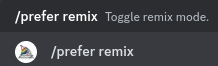 /prefer remix command in Midjourney