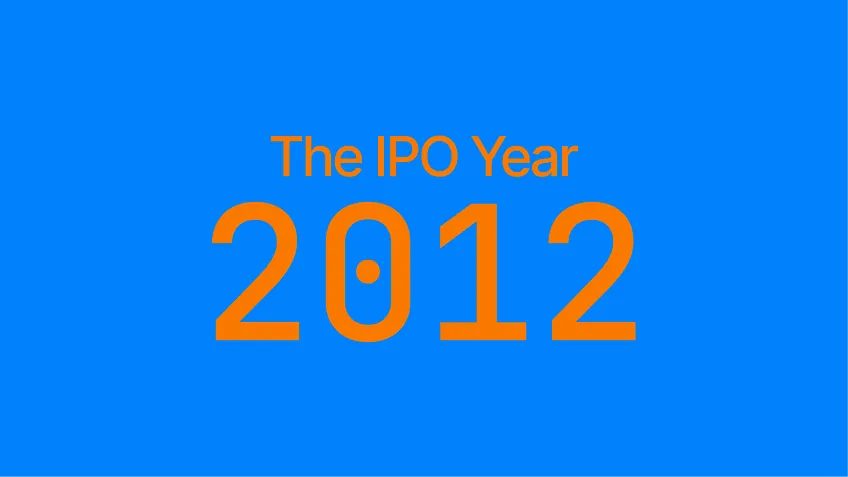 "Key statistics of top IPOs in 2012, including Facebook, Workday, and Palo Alto Networks