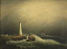 File:Clement Drew - Ship in a storm off a lighthouse.jpg - Wikimedia Commons