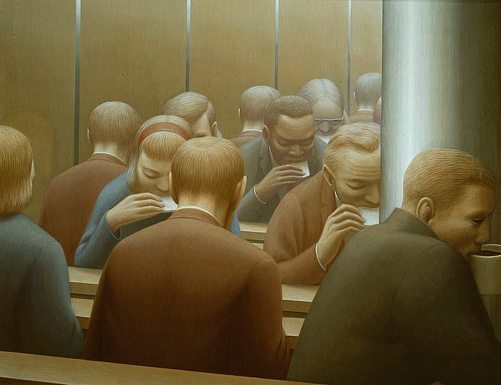 Lunch, 1964 - George Tooker