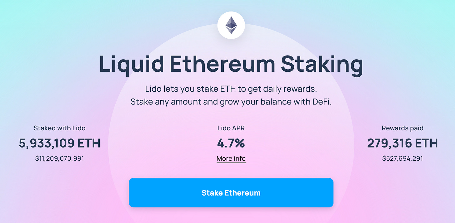 Liquid Ethereum Staking visualized