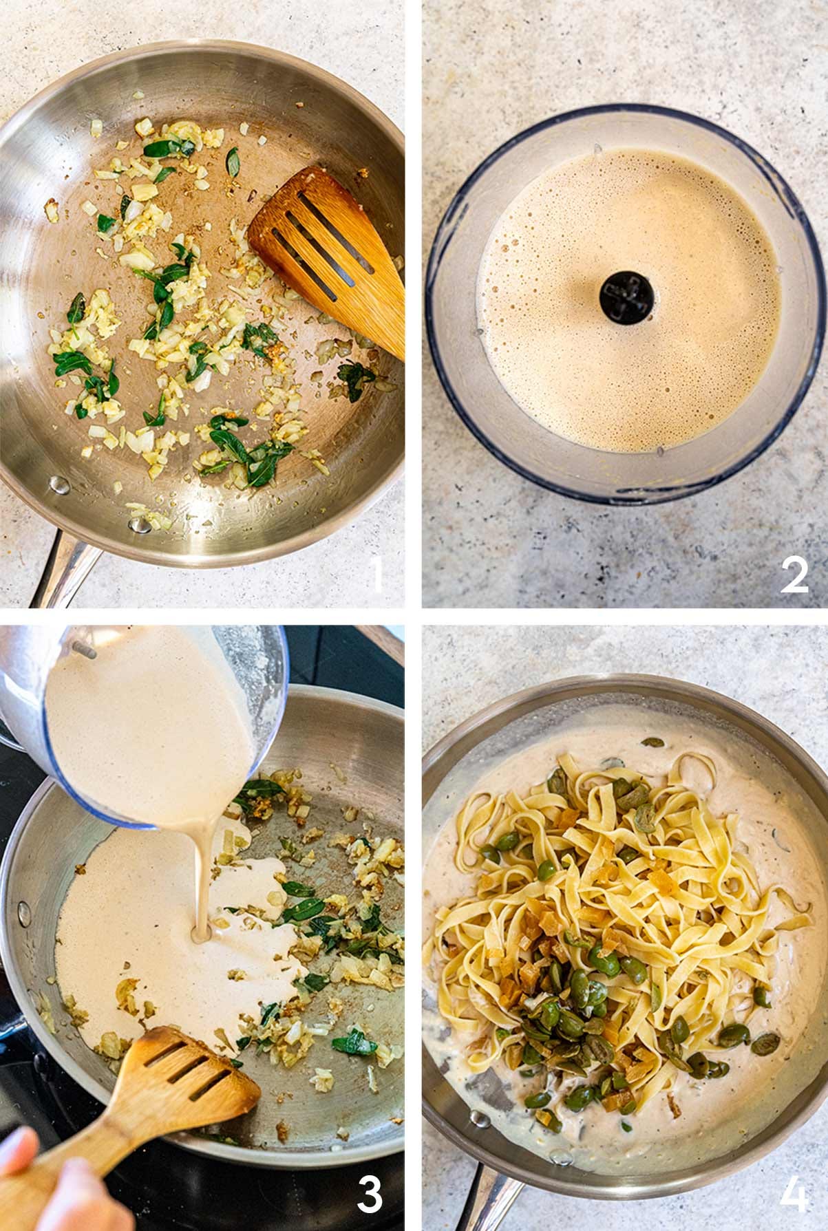 Tahini Pasta Step by Step Method