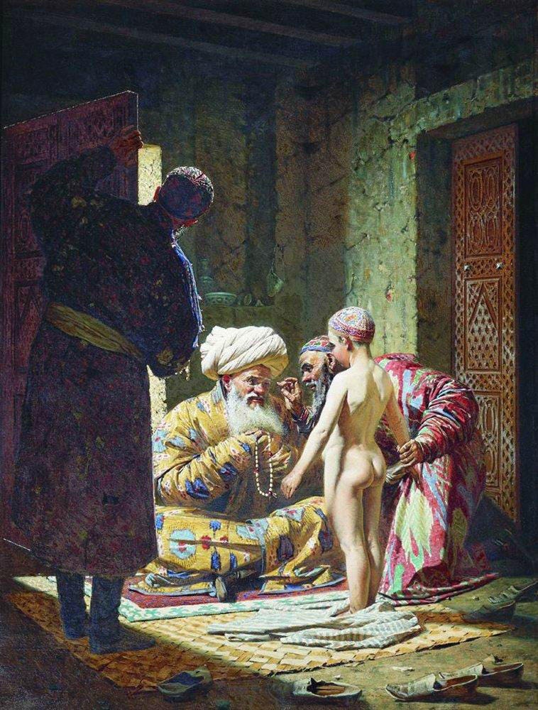 The Sale of the Child Slave [Vasily Vereshchagin] | Sartle - Rogue Art  History