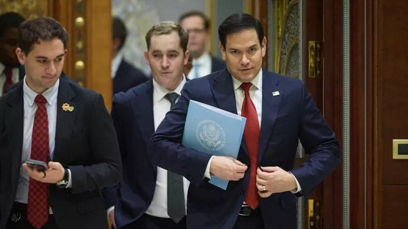 Marco Rubio a szaúd-arábiai Jeddah-ban folytatott megbeszélések után – RIA Novosti, 1920, 2025.12.03.