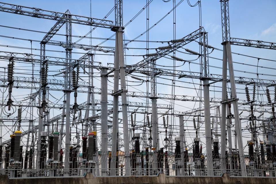 High voltage power transformer substation High voltage power transformer substation