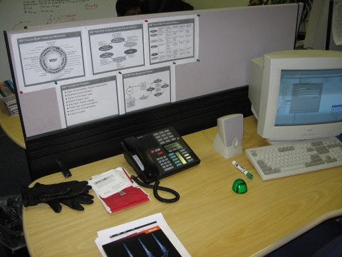 My desk in Boston