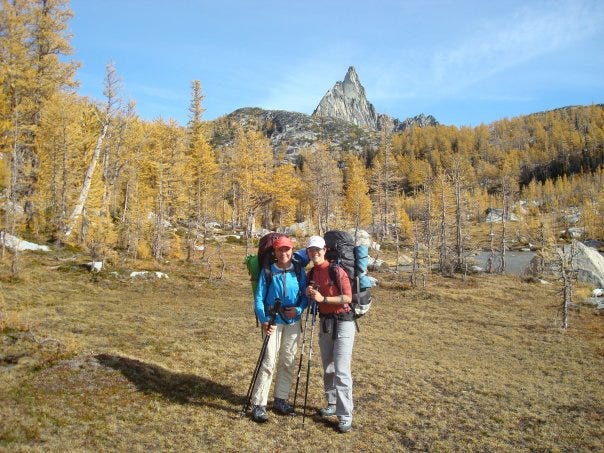 From our FIRST ever backpacking trip together.  The Enchantments, Alpine Lakes Wilderness.