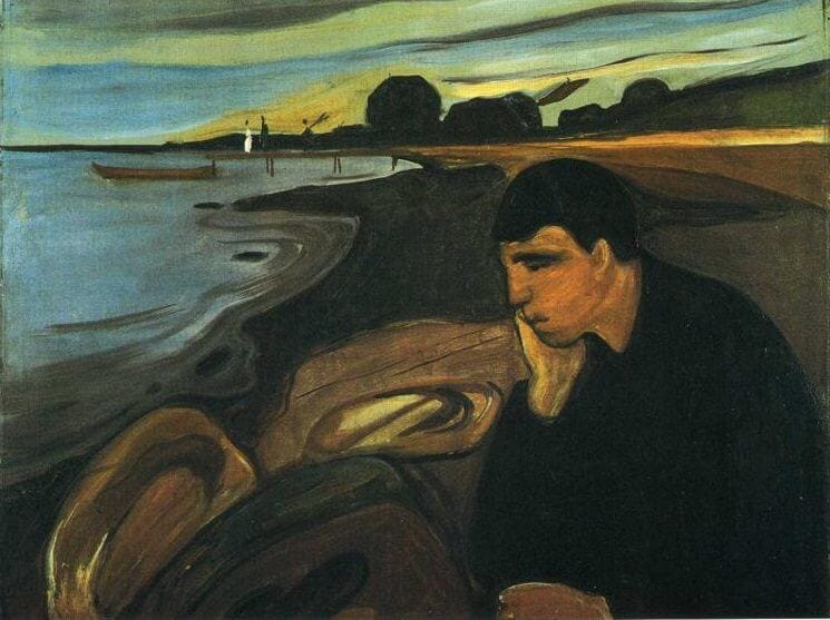 Melancholy, 1894 by Edvard Munch