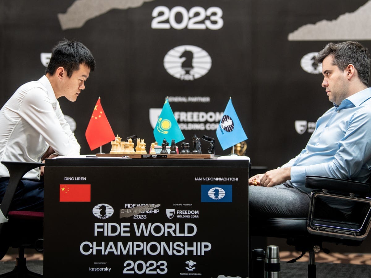 Ian Nepomniachtchi draws with Ding Liren in Game 14 of World Chess  Championship – as it happened | World Chess Championship 2023 | The Guardian