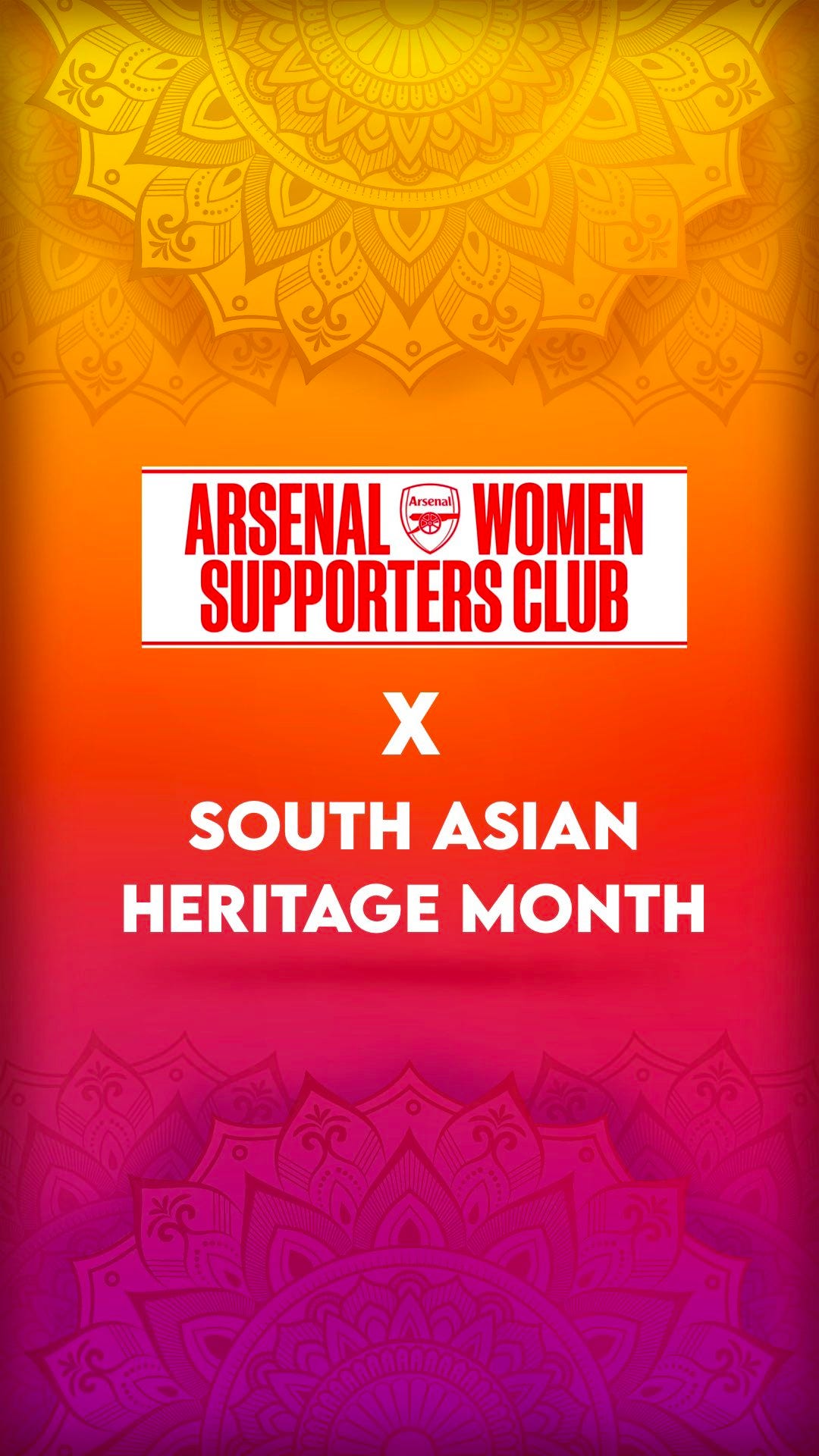 Arsenal Women Supporters Club on X: "Tomorrow marks the start of South  Asian Heritage Month. AWSC will be spotlighting South Asian fans/ allies  across our fanbase throughout the month, where they will