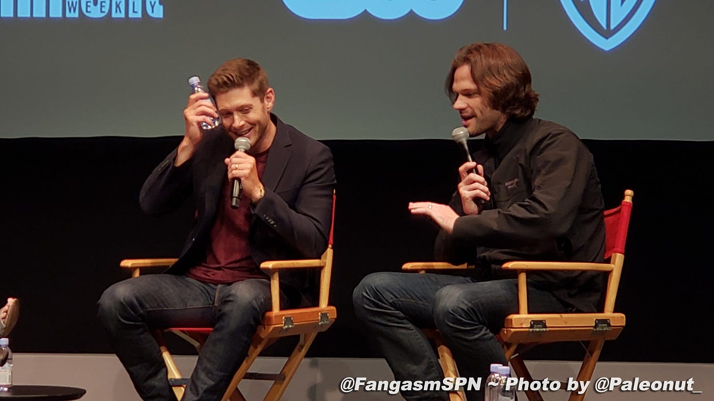 jensen askles talking about supernatural fight makeup with jared padalecki