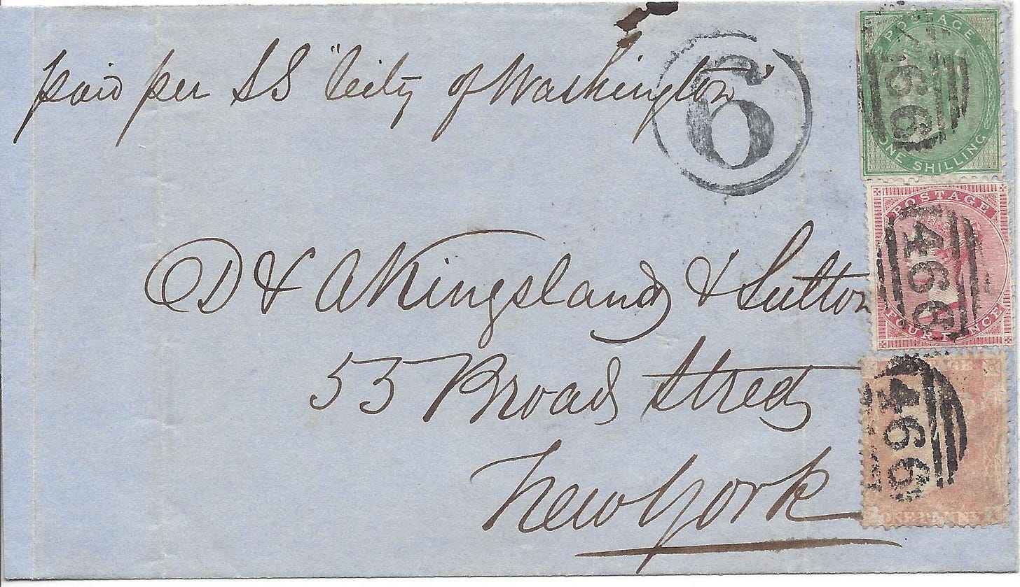 1857 private ship letter