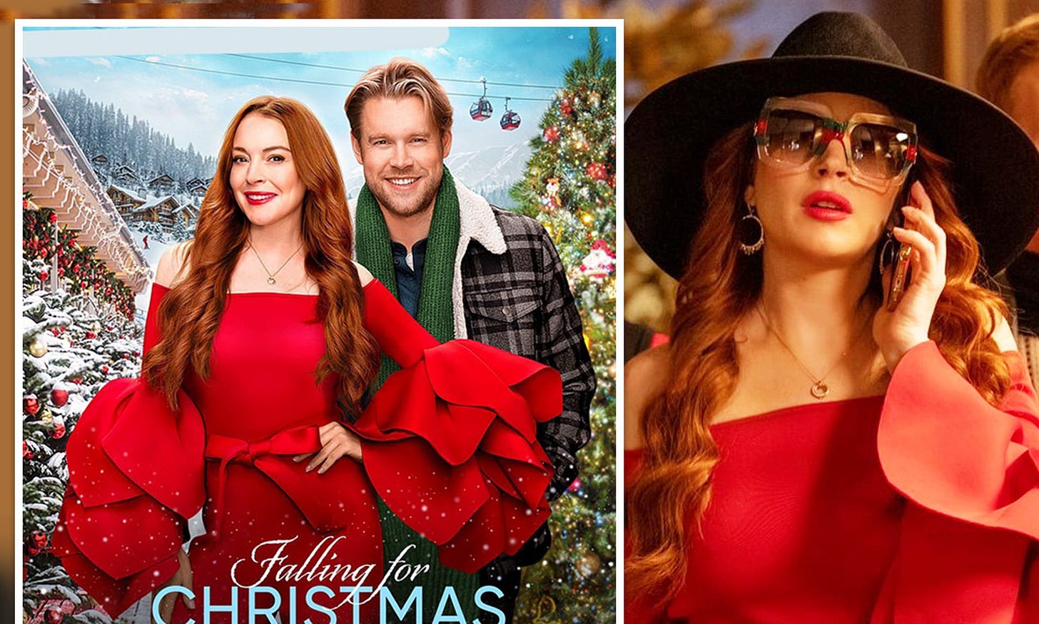 Lindsay Lohan & Netflix tease holiday movie Falling for Christmas as they  announce November release | Daily Mail Online