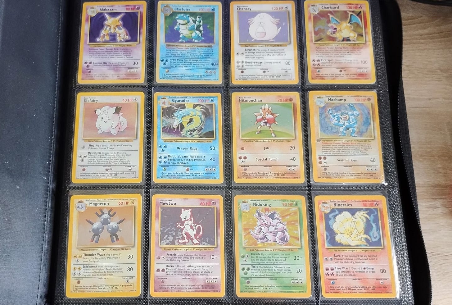A small sample of my Pokémon trading cards, many of which are from my childhood